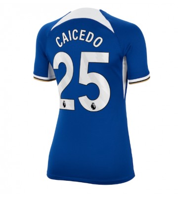Chelsea Moises Caicedo #25 Replika Hjemmebanetrøje Dame 2023-24 Kortærmet